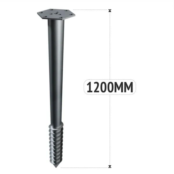 jordskrue til terrasse m 68 1200mm