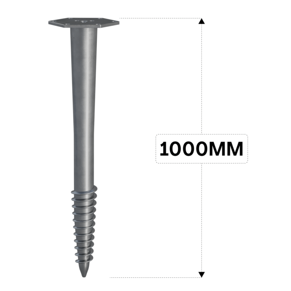 skruefundament 1000mm 68 m