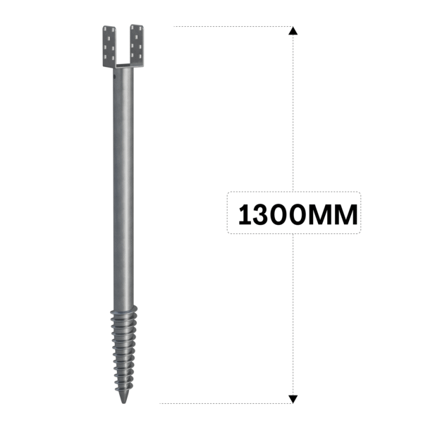 skruefundament 1300mm 68 u